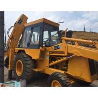 Cheap JCB 4cx 3cx used backhoe loader on sale in Shanghai Yard